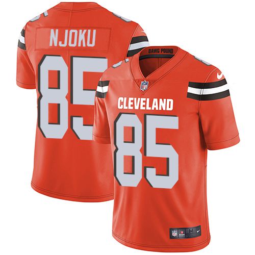 Men Cleveland Browns #85 David Njoku Nike Oragne Limited NFL Jersey